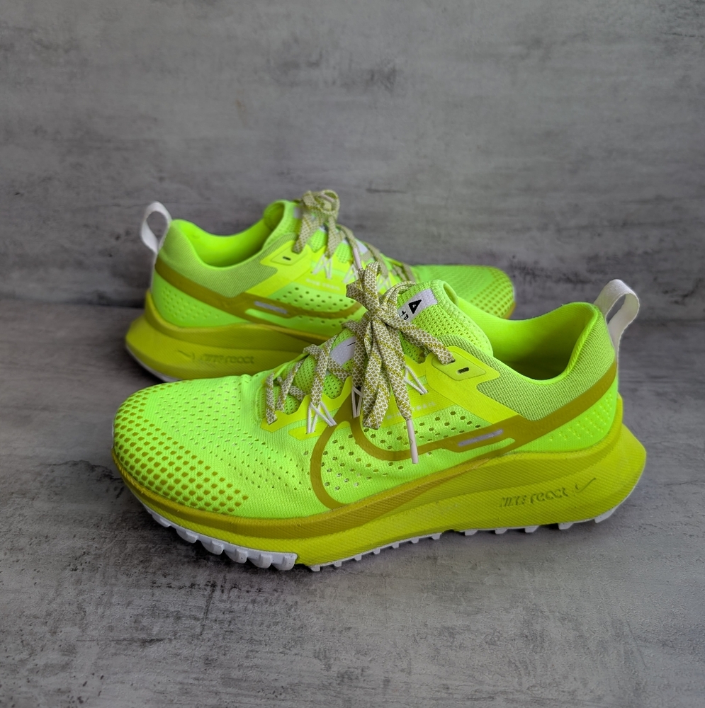 Nike Women’s React Pegasus Trail Neon Green Running Shoes